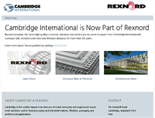 Tablet Screenshot of cambridge-intl.com